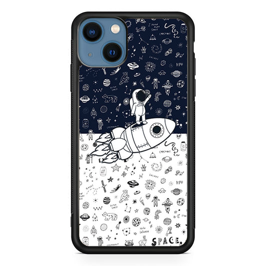 Astronauts Rocket Launcher iPhone 13 Case - Octracase