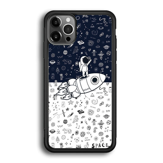Astronauts Rocket Launcher iPhone 12 Pro Max Case - Octracase