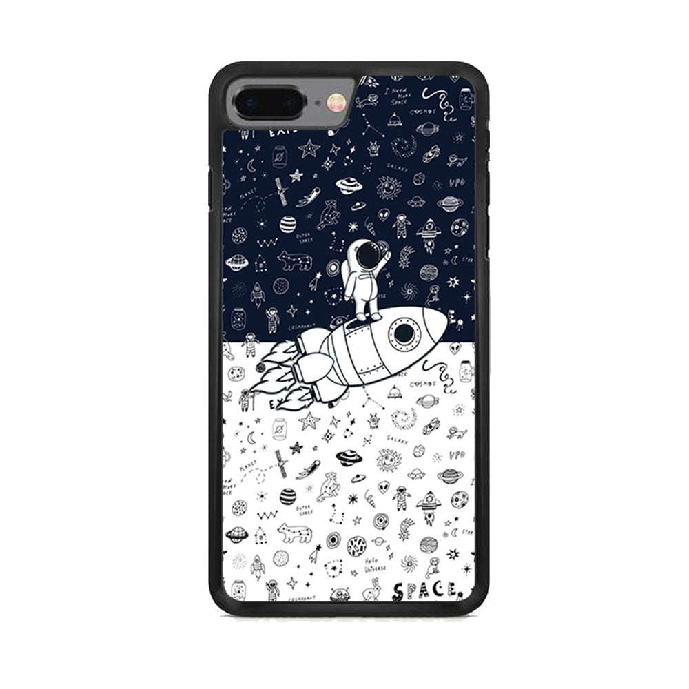 Astronauts Rocket Launcher iPhone 7 Plus Case