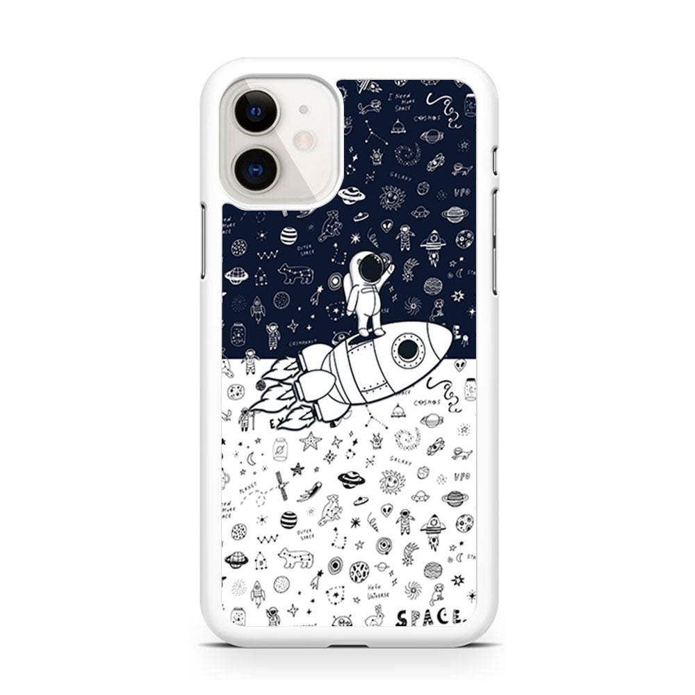 Astronauts Rocket Launcher iPhone 11 Case - Octracase