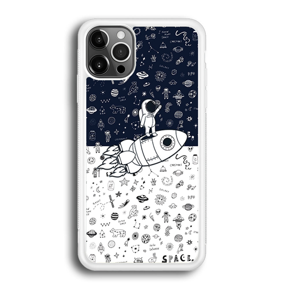 Astronauts Rocket Launcher iPhone 12 Pro Case - Octracase