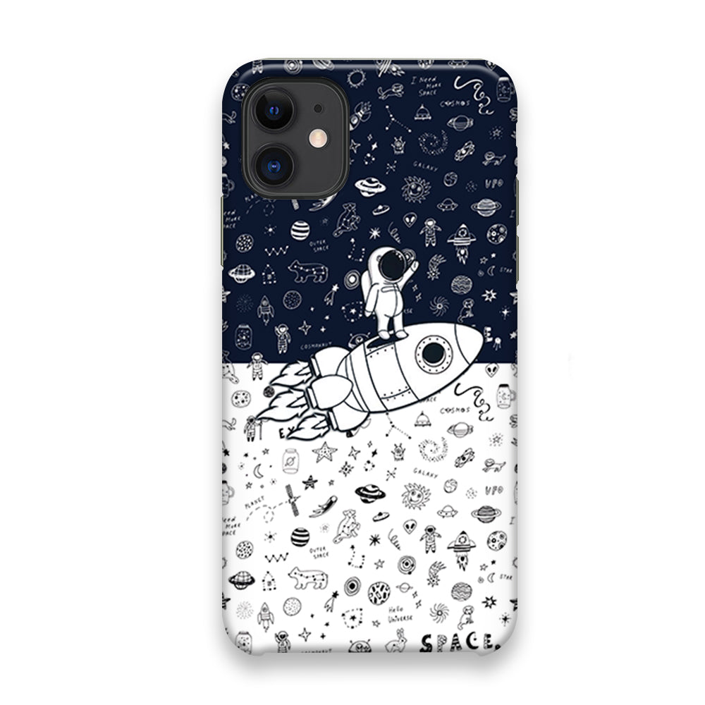 Astronauts Rocket Launcher iPhone 11 Case - Octracase