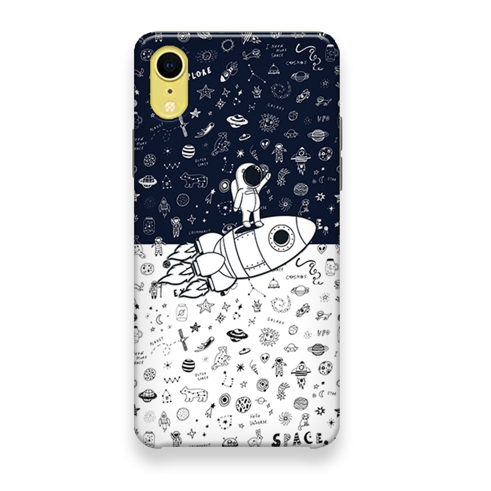 Astronauts Rocket Launcher iPhone XR Case