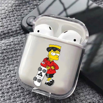 Bad Bart Hard Plastic Protective Clear Case Cover For Apple Airpods - Octracase