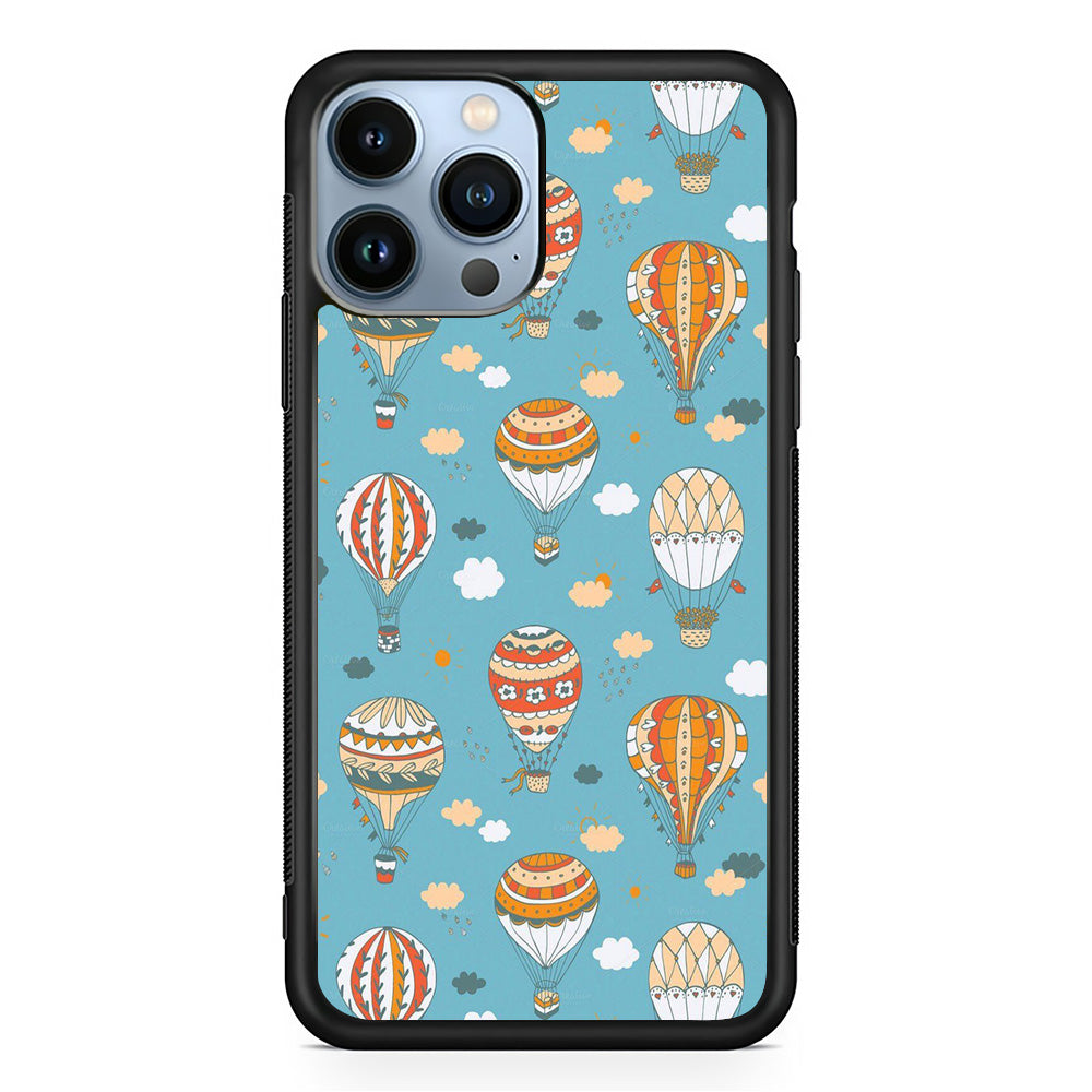 Ballons Cloudy Sky iPhone 13 Pro Max Case