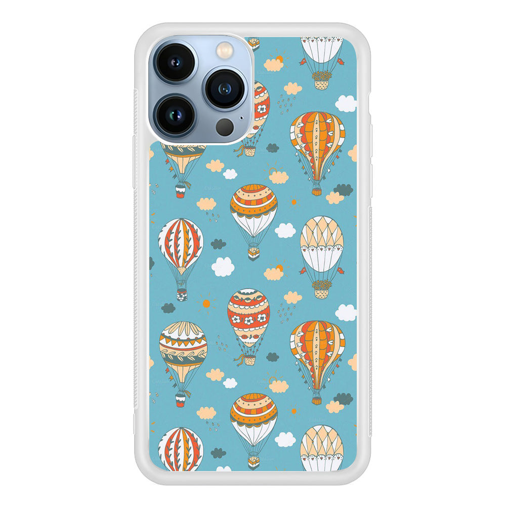 Ballons Cloudy Sky iPhone 13 Pro Max Case