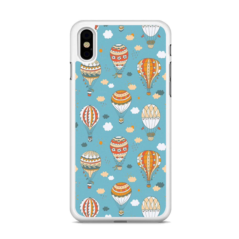 Ballons Cloudy Sky iPhone X Case