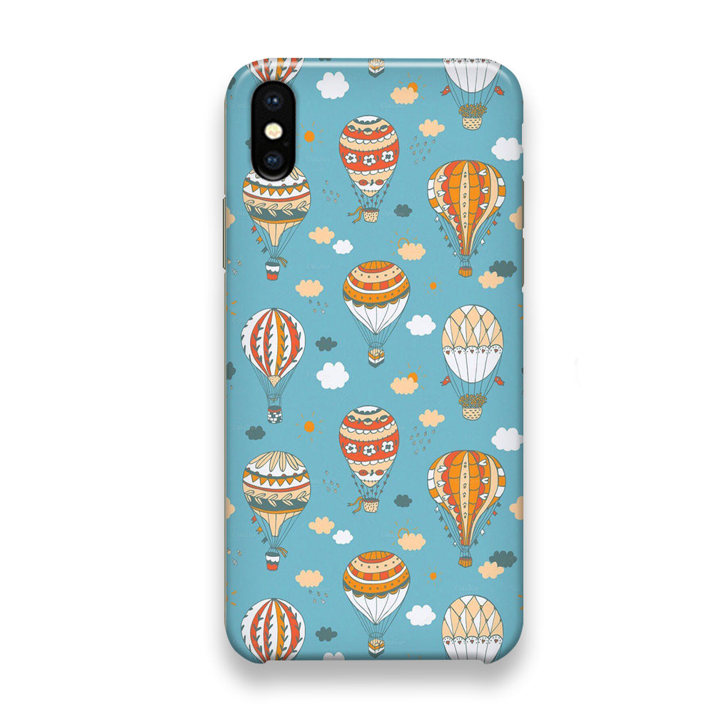 Ballons Cloudy Sky iPhone X Case