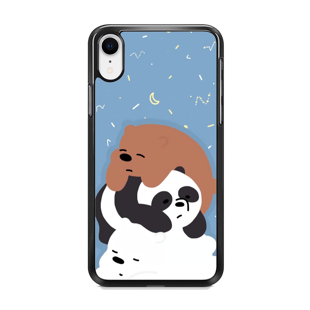 Bare Bears Tired and Feel Asleep iPhone XR Case