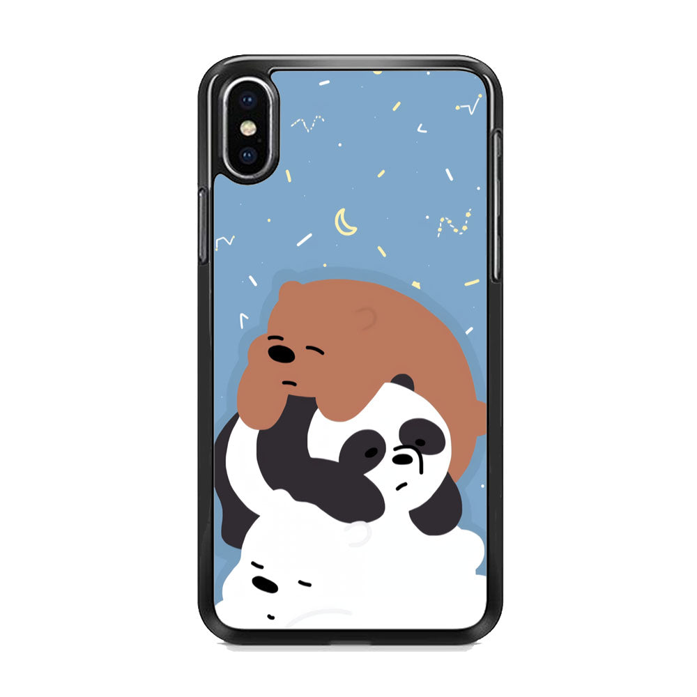 Bare Bears Tired and Feel Asleep iPhone X Case