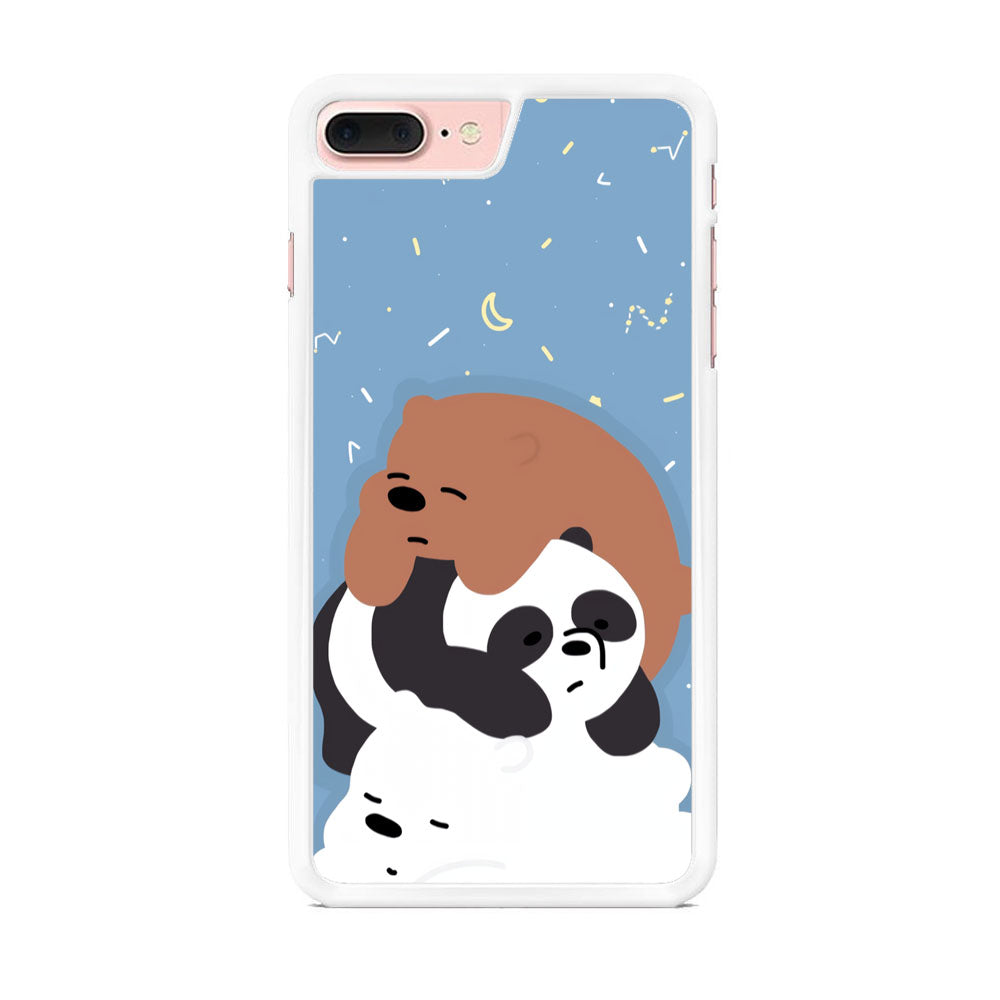 Bare Bears Tired and Feel Asleep iPhone 8 Plus Case