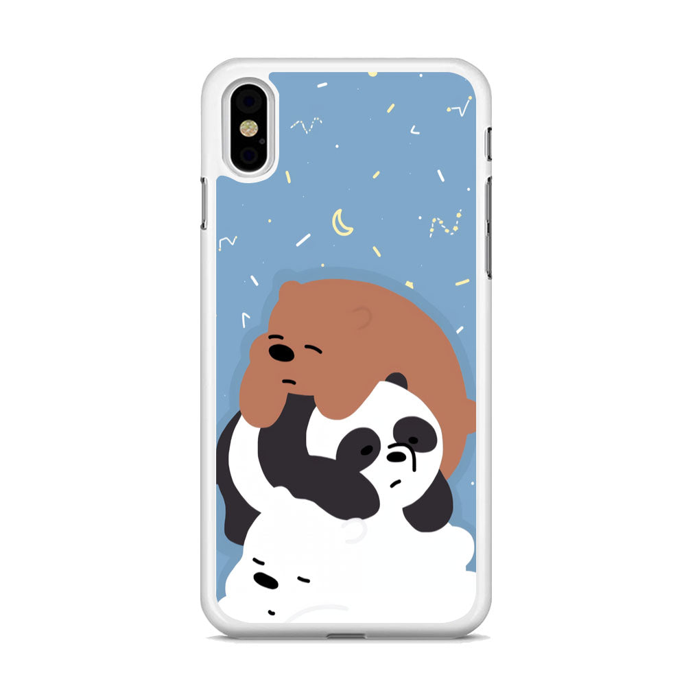 Bare Bears Tired and Feel Asleep iPhone Xs Max Case