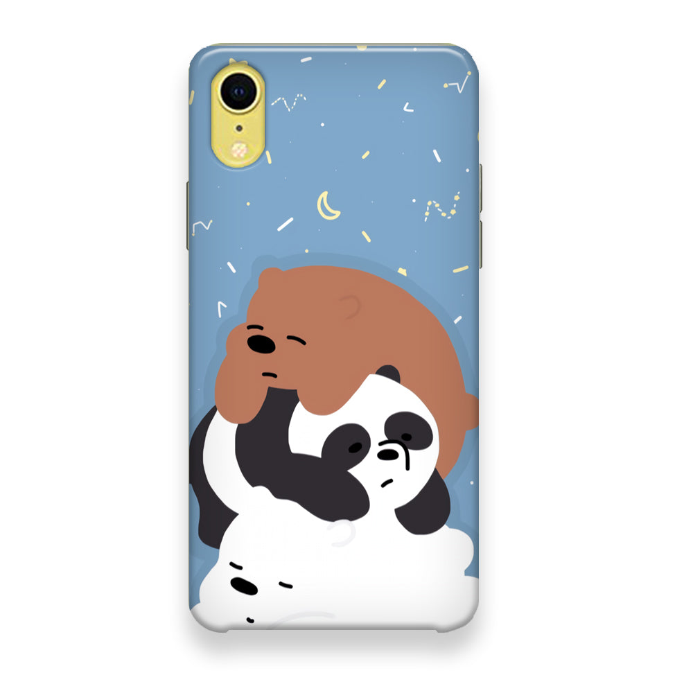 Bare Bears Tired and Feel Asleep iPhone XR Case