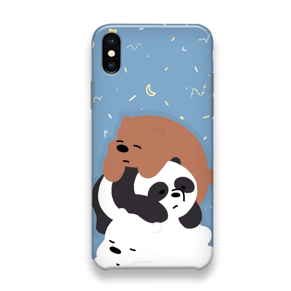 Bare Bears Tired and Feel Asleep iPhone X Case