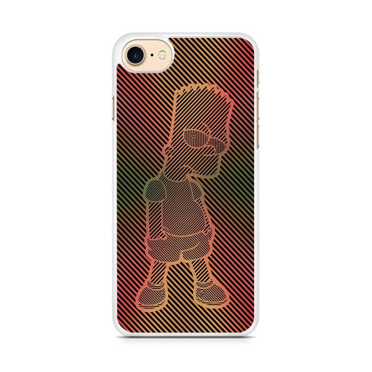 Bart Simpson Striped Colorful  iPhone 7 Case - Octracase