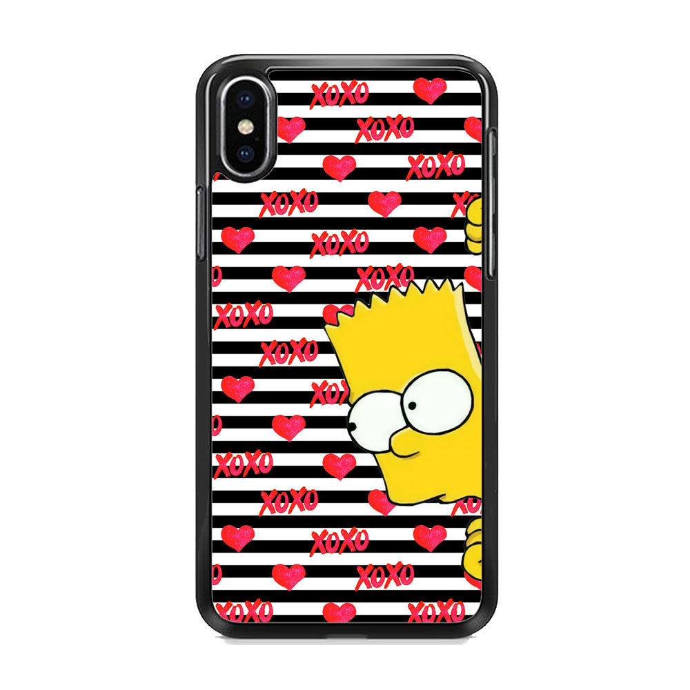 Bart in Xoxo Love iPhone X Case