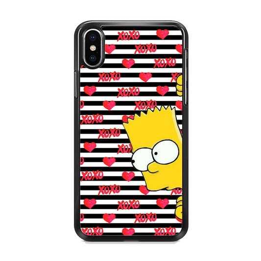 Bart in Xoxo Love iPhone X Case