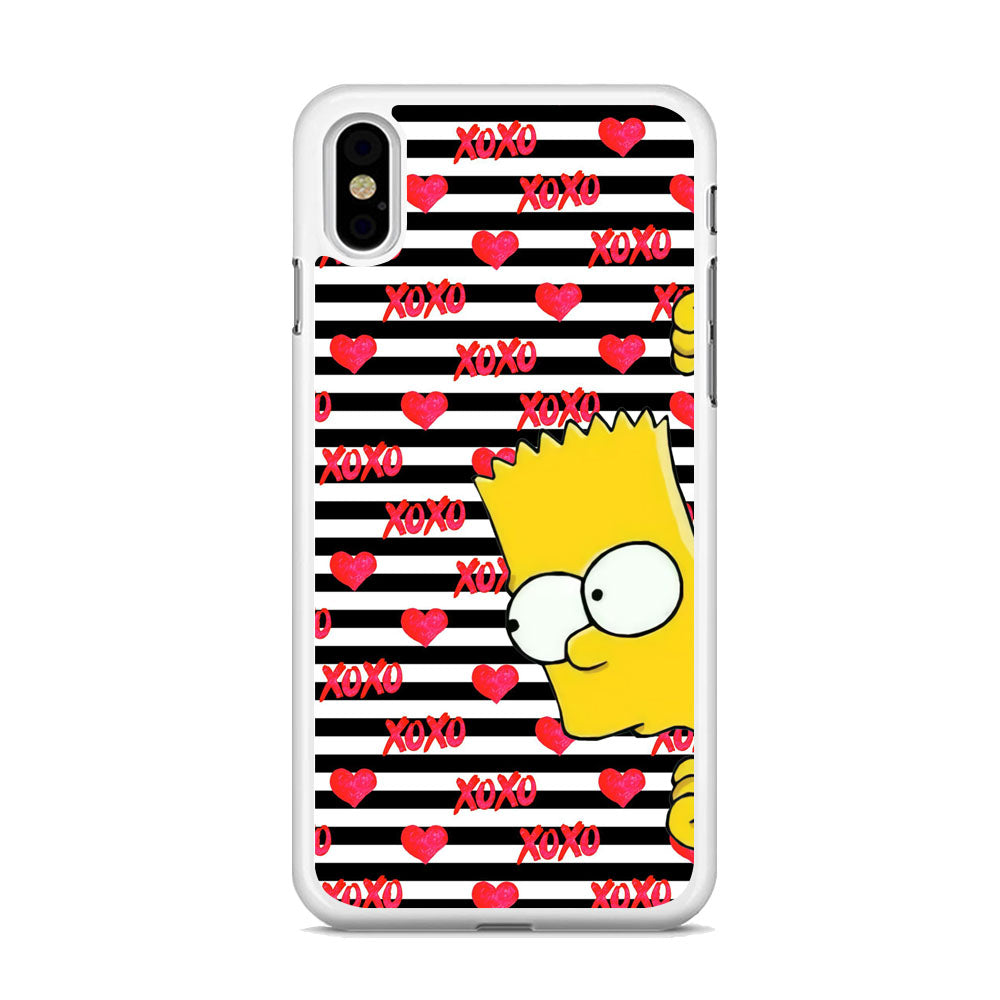 Bart in Xoxo Love iPhone Xs Case