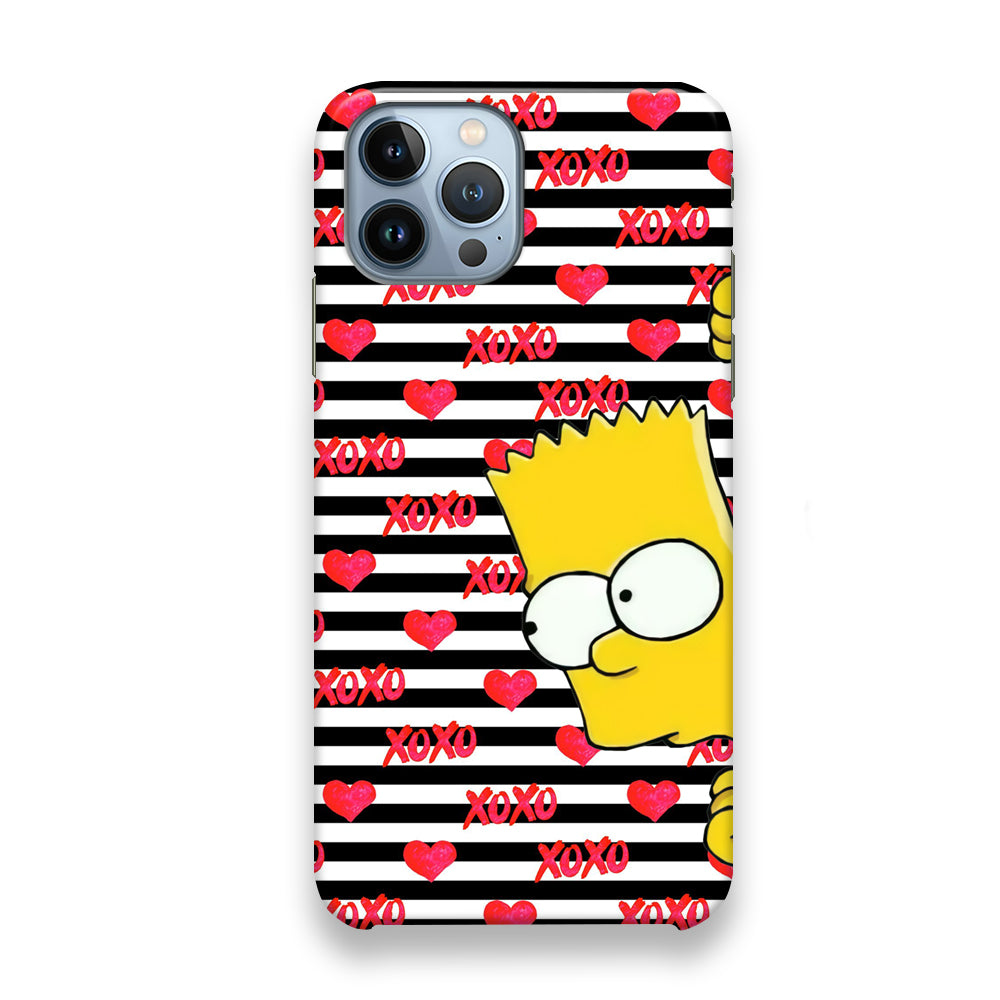 Bart in Xoxo Love iPhone 13 Pro Case