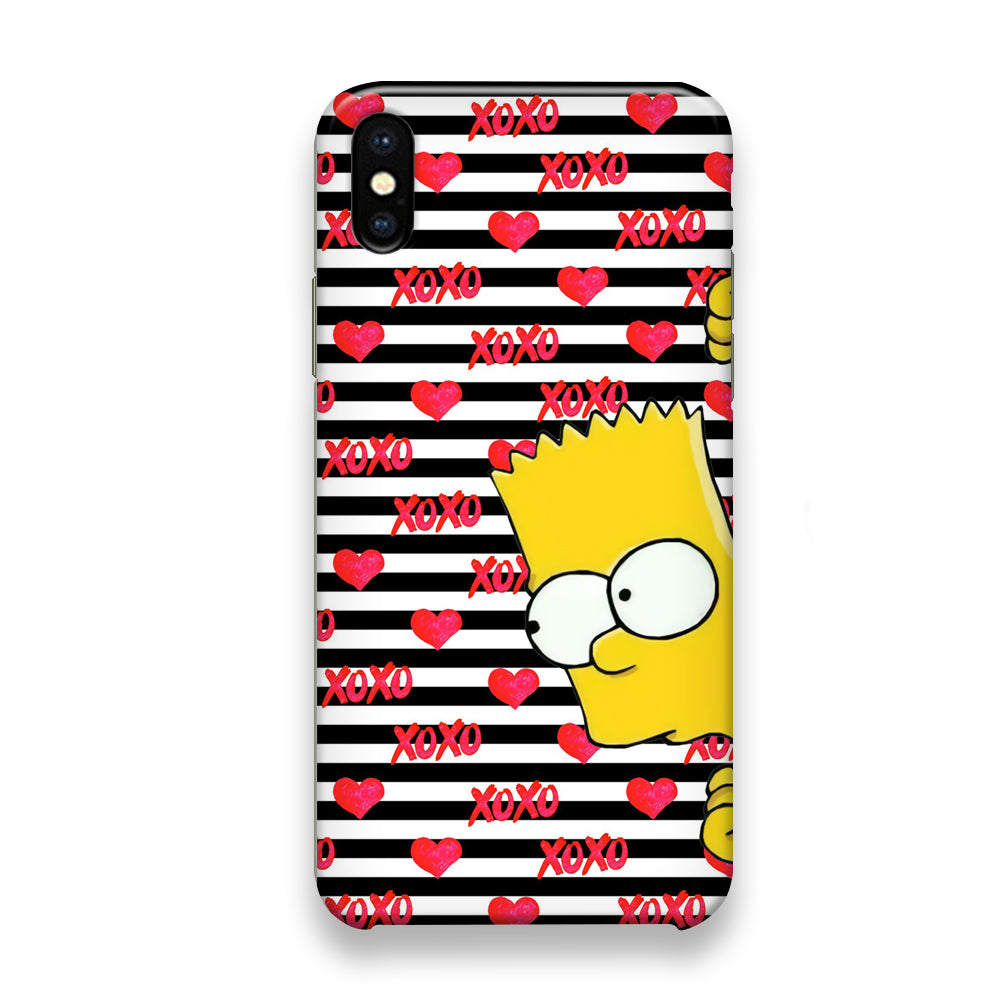 Bart in Xoxo Love iPhone Xs Case