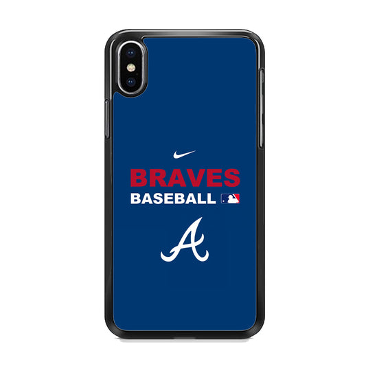 Baseball Atlanta Braves MLB 001  iPhone Xs Case - Octracase