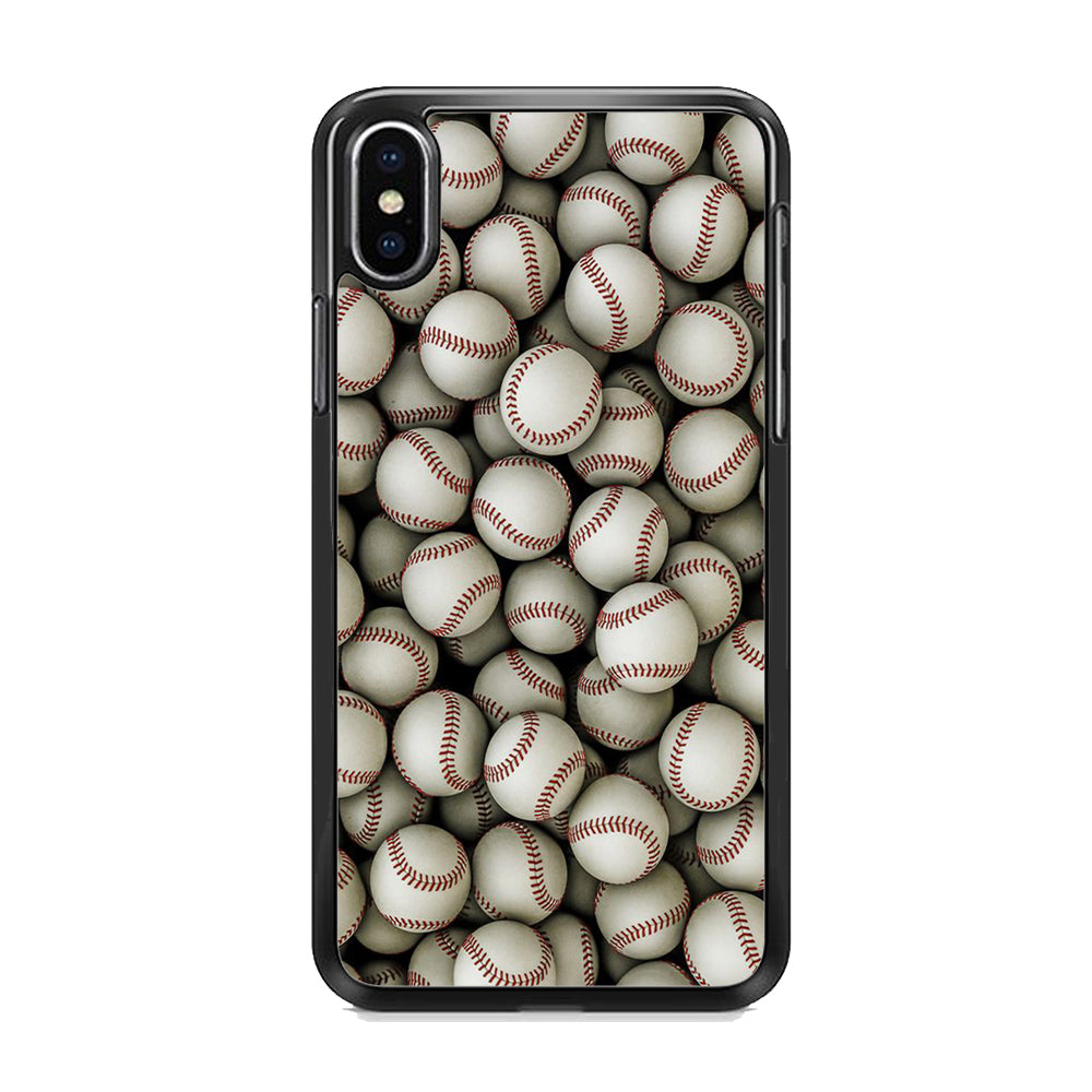 Baseball Ball Pattern iPhone Xs Case - Octracase