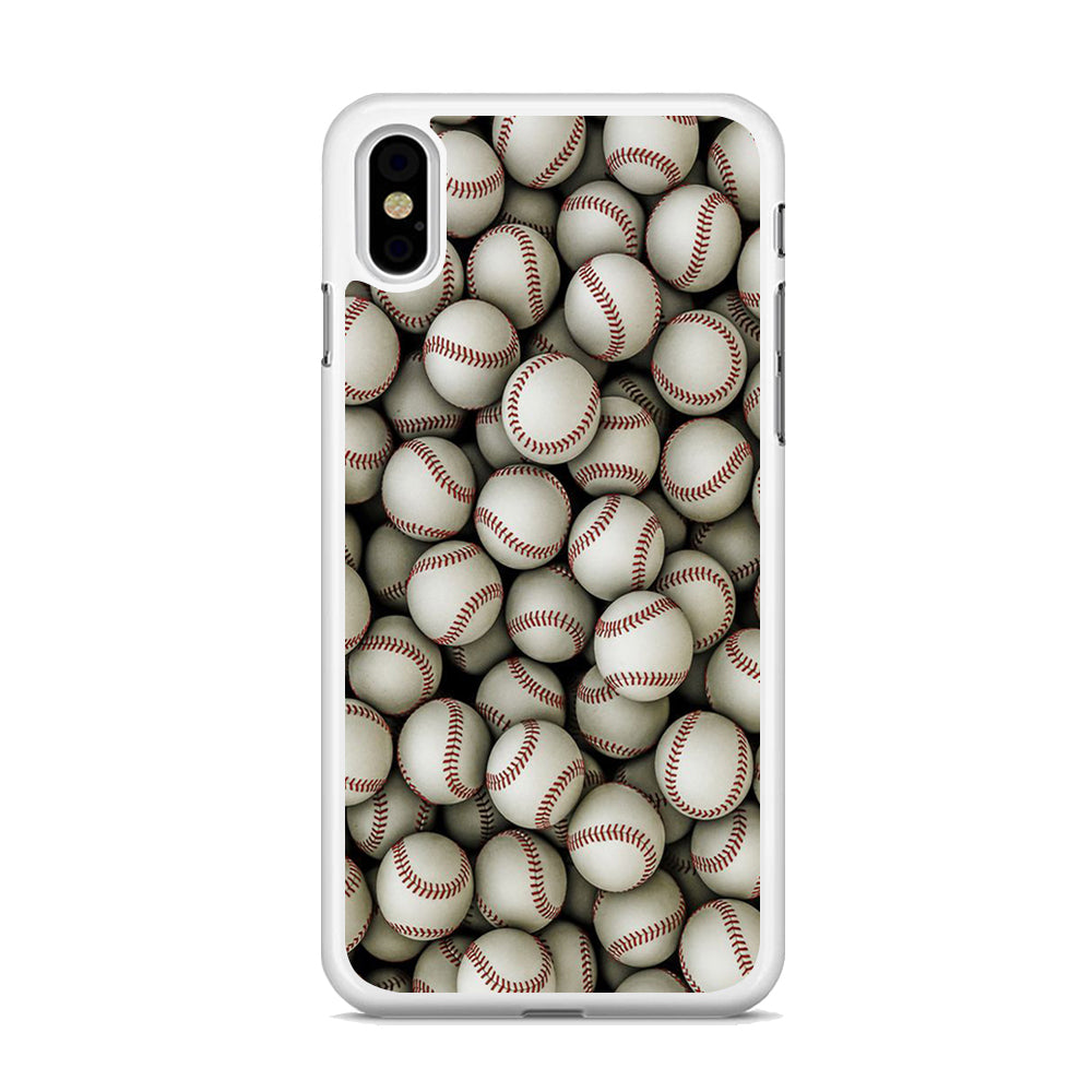 Baseball Ball Pattern iPhone Xs Case - Octracase