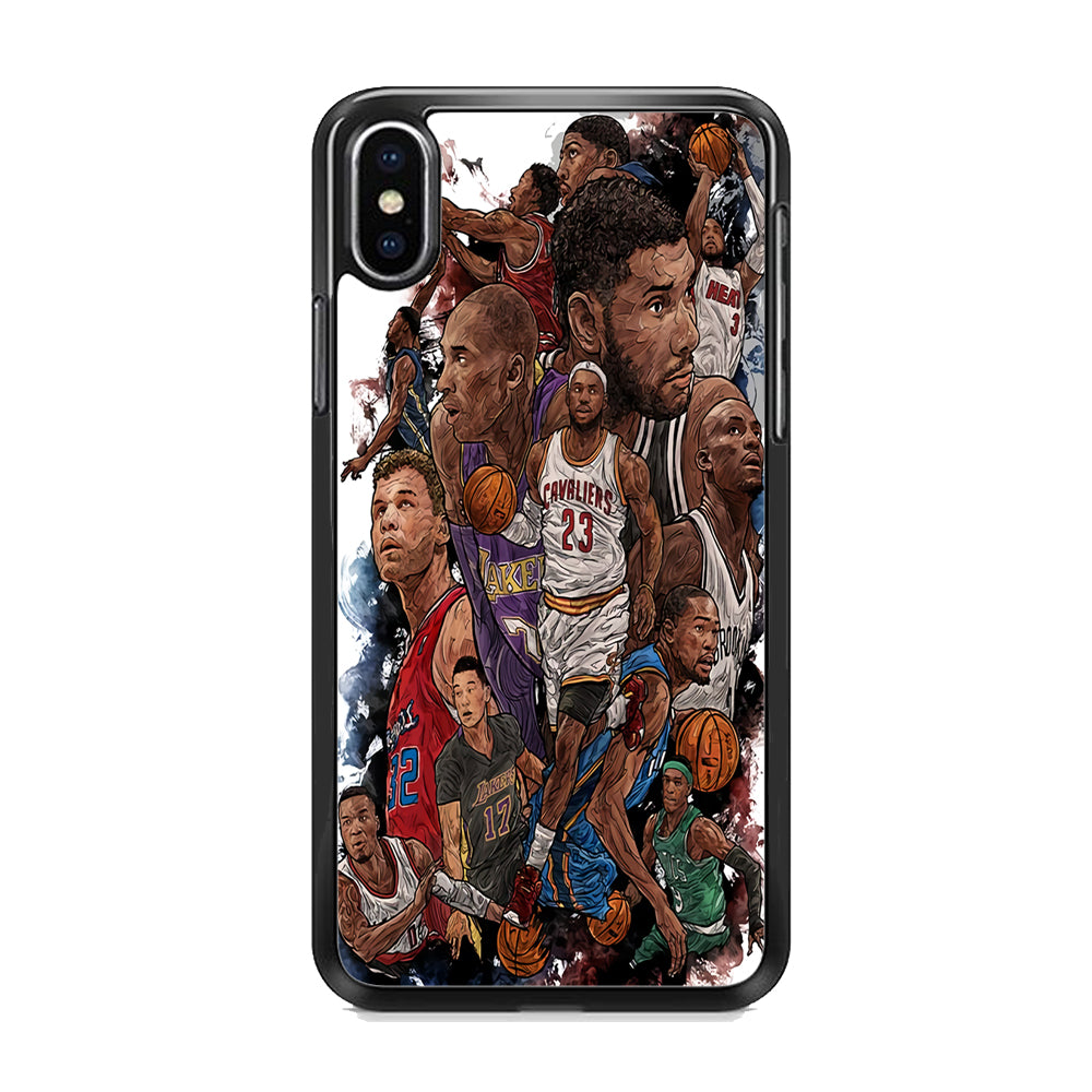 Basketball Players Art iPhone X Case - Octracase