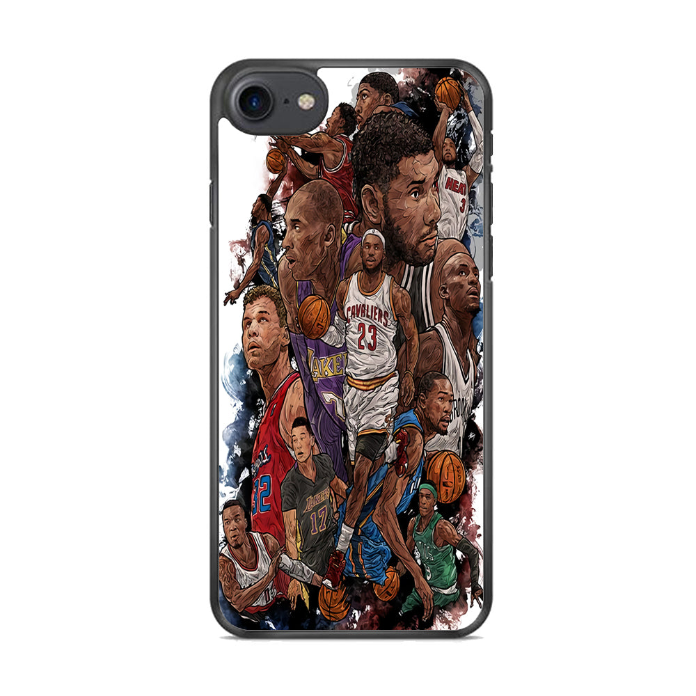 Basketball Players Art iPhone 8 Case - Octracase