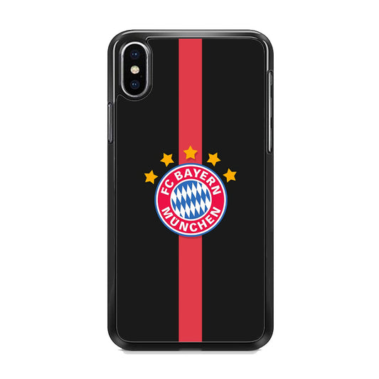 Bayern Munchen Strpe Red iPhone Xs Max Case