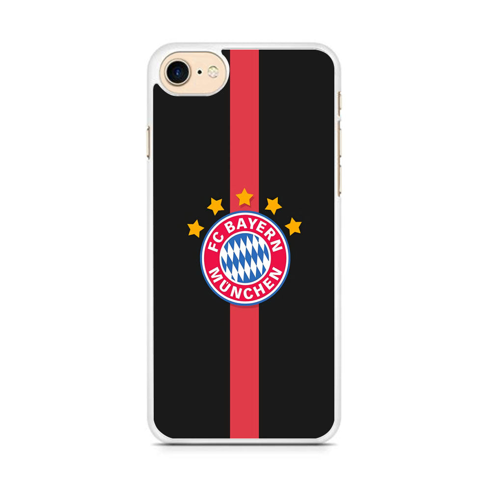 Bayern Munchen Strpe Red iPhone 7 Case