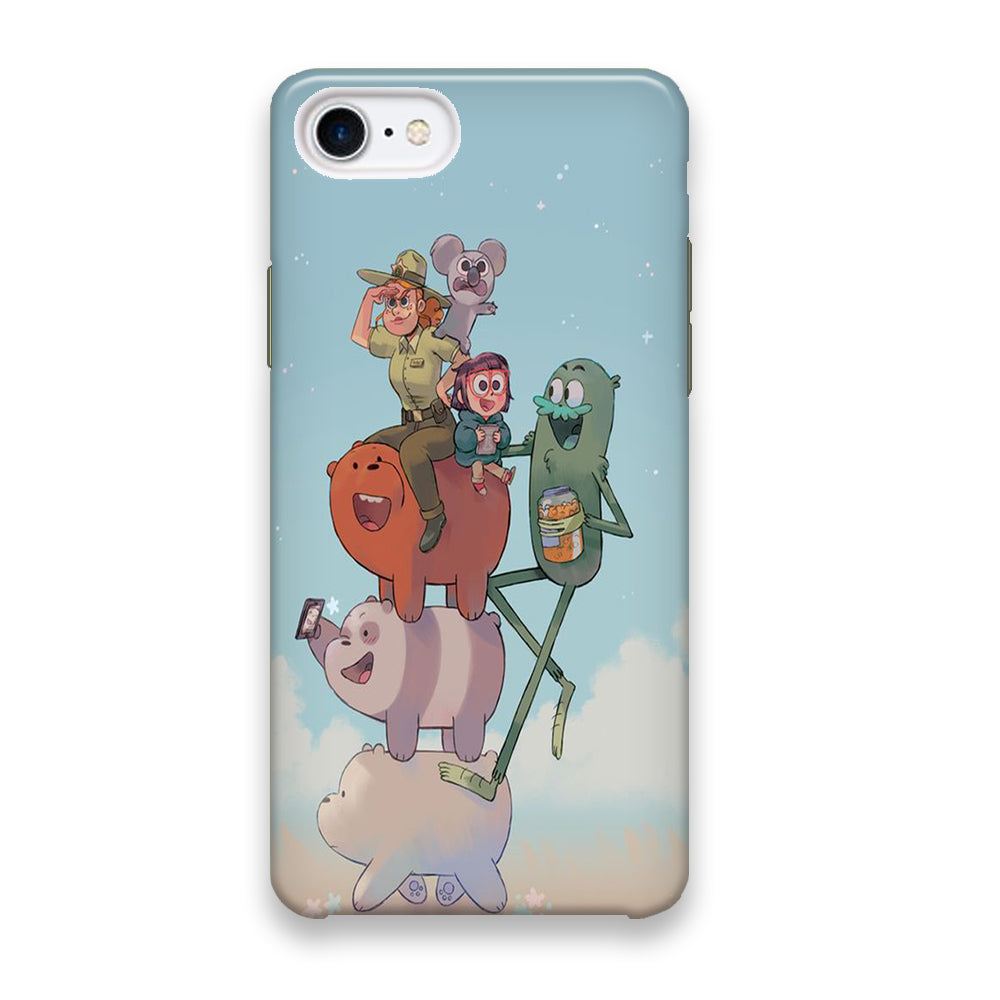 Bear Bare Happy Holiday iPhone 8 Case