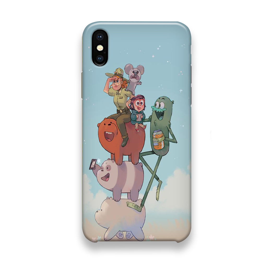 Bear Bare Happy Holiday iPhone X Case