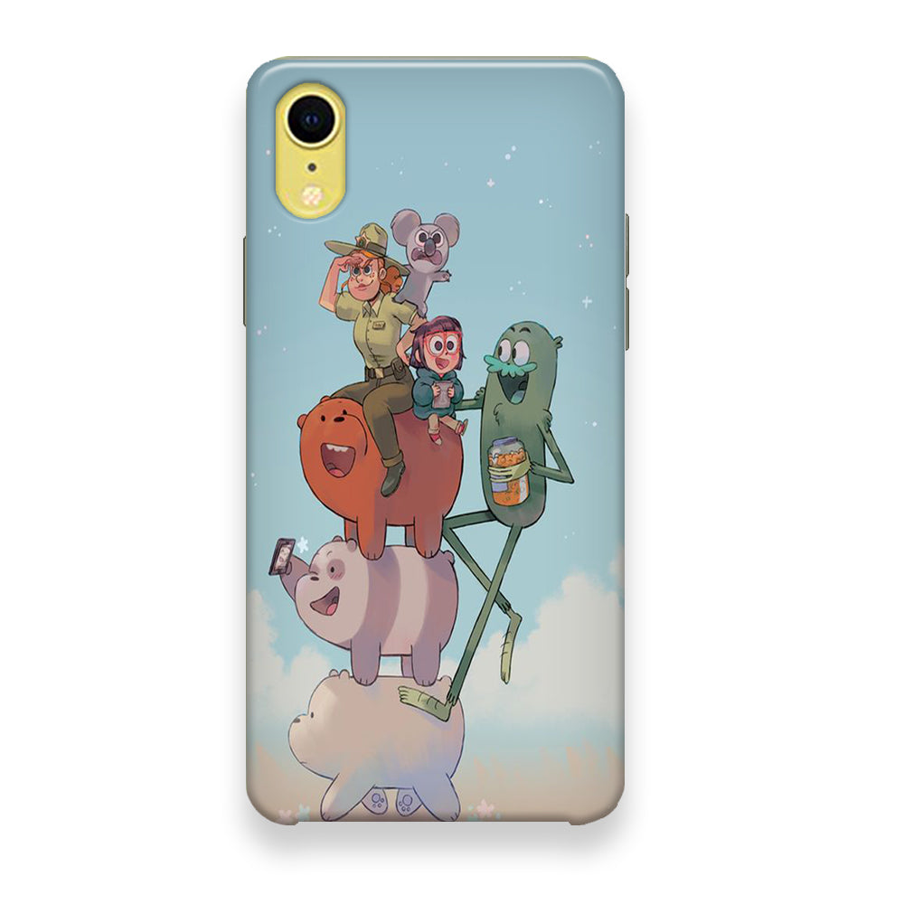 Bear Bare Happy Holiday iPhone XR Case