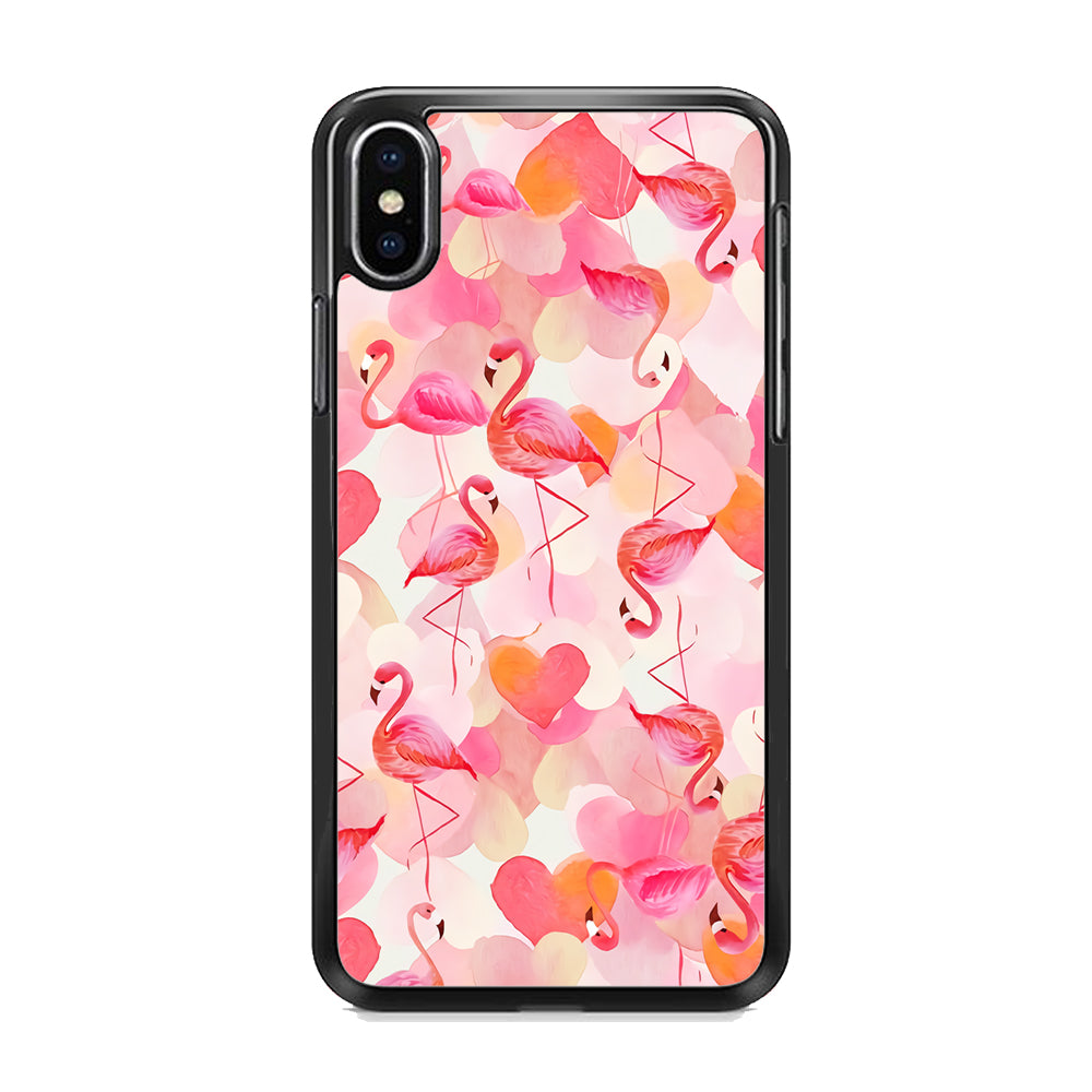 Beautiful Flamingo Art  iPhone Xs Case - Octracase