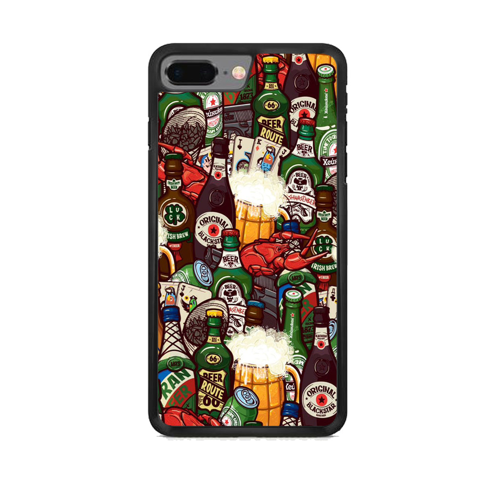 Beer Bottle Art  iPhone 8 Plus Case - Octracase