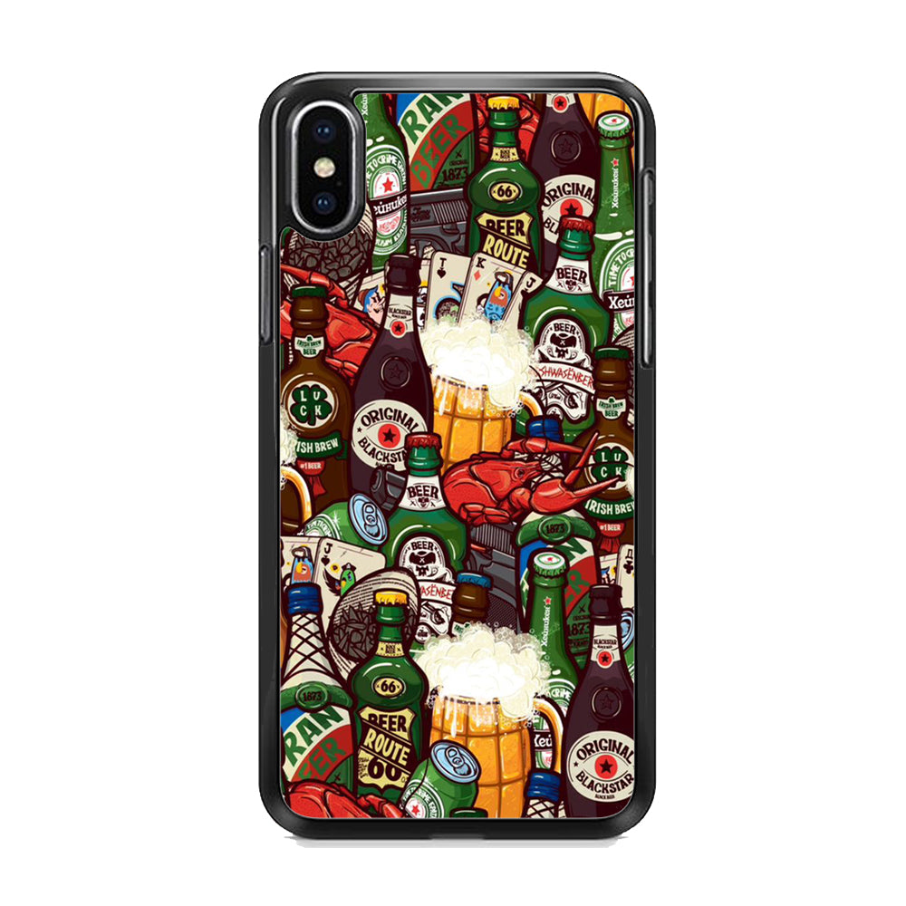 Beer Bottle Art iPhone X Case - Octracase