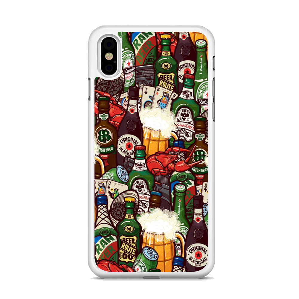 Beer Bottle Art iPhone X Case - Octracase