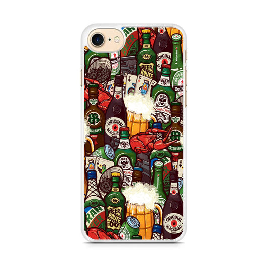 Beer Bottle Art  iPhone 8 Case - Octracase