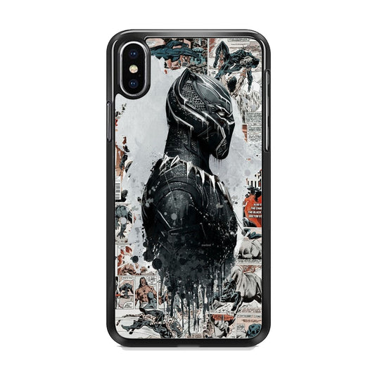 Black Panther Comic Poster iPhone X Case - Octracase