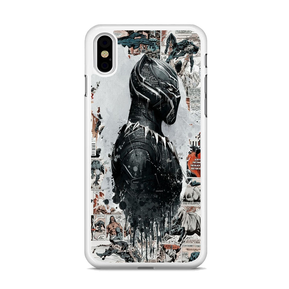 Black Panther Comic Poster iPhone X Case - Octracase