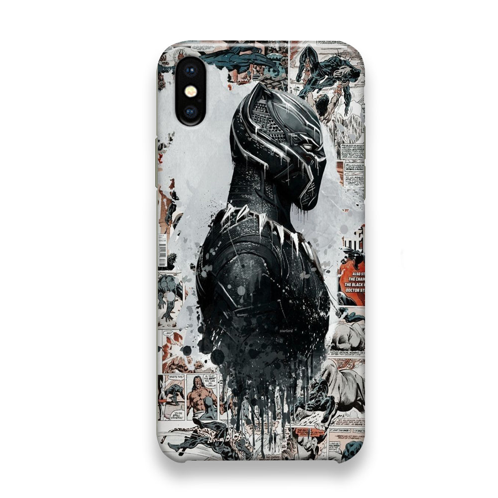 Black Panther Comic Poster iPhone X Case - Octracase