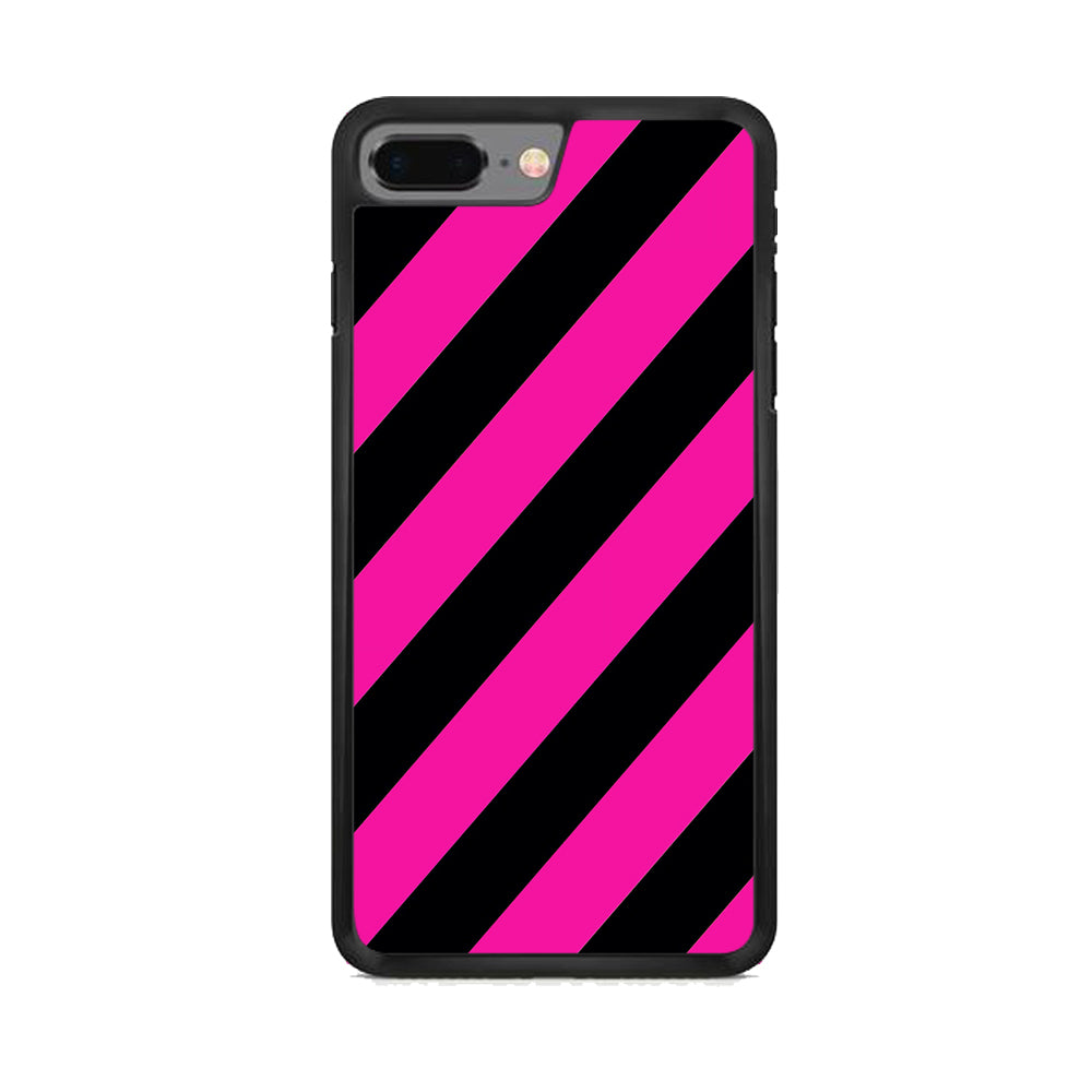 Black Pink Strip  iPhone 7 Plus Case - Octracase