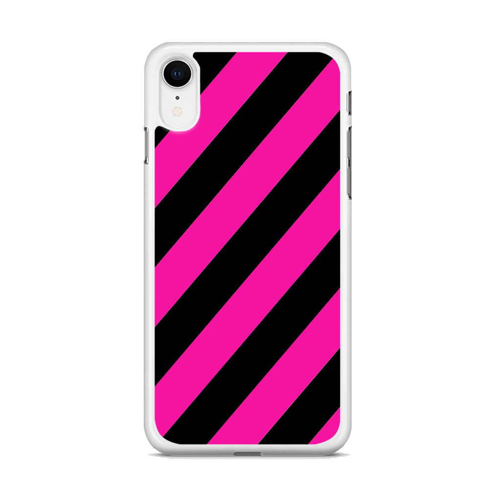 Black Pink Strip  iPhone XR Case - Octracase