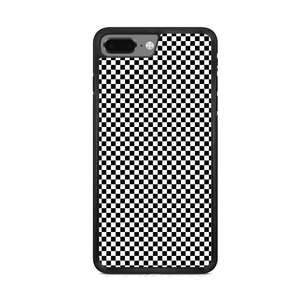 Black White Square Pattern  iPhone 8 Plus Case - Octracase