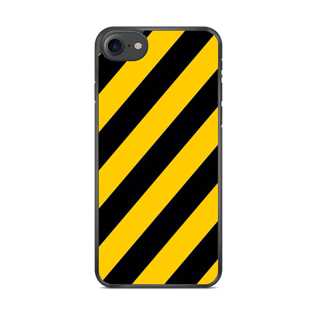 Black Yellow Strip  iPhone 7 Case - Octracase