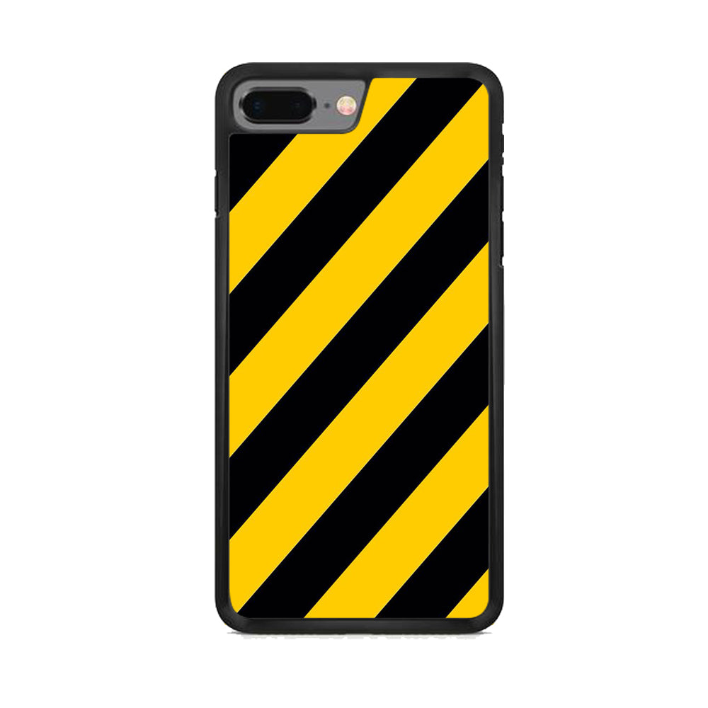 Black Yellow Strip  iPhone 7 Plus Case - Octracase