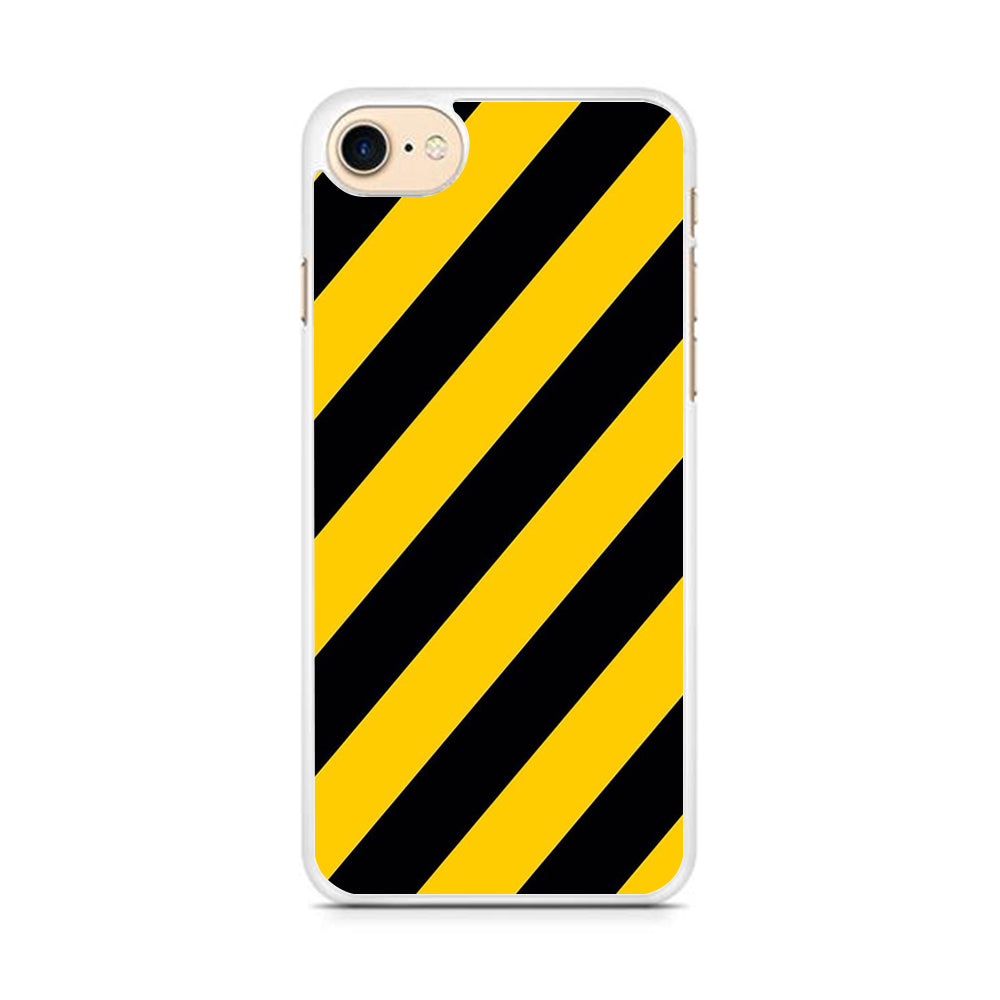 Black Yellow Strip  iPhone 8 Case - Octracase