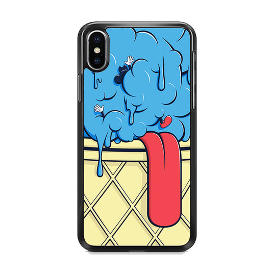 Blue Great Ice Cream iPhone X Case