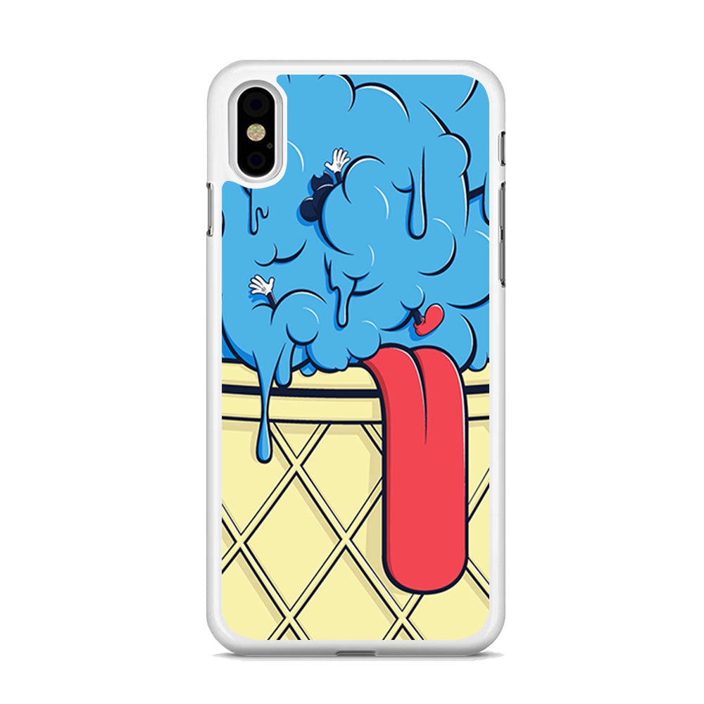 Blue Great Ice Cream iPhone X Case